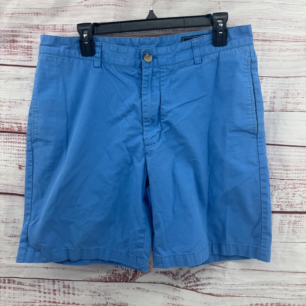 Vineyard Vines Club Shorts Mens Size 34 Blue Chino Casual Preppy Golf Vacation